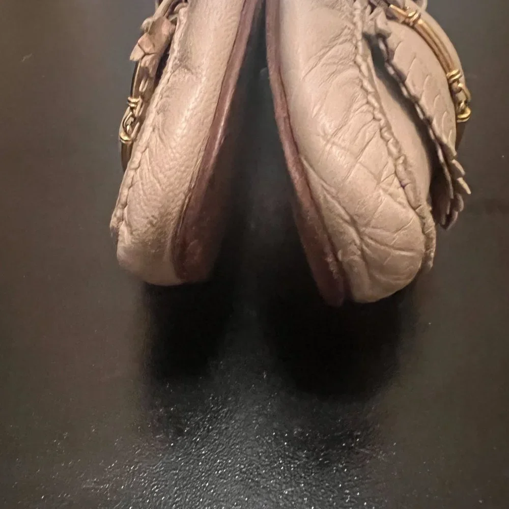 Bally size 7.5 scotty slip on loafers leather horsebit made in Italy